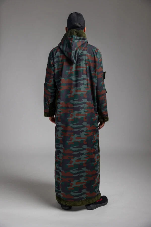 GREEN & RED CAMO THOBE