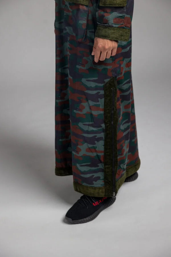 GREEN & RED CAMO THOBE