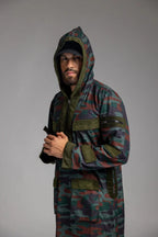 GREEN & RED CAMO THOBE