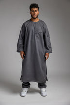 GREY THOBE KURTA TOP