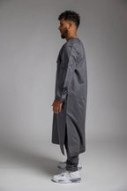 GREY THOBE KURTA TOP