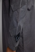 GREY THOBE KURTA TOP