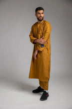 GOLDEN BROWN KURTA TOP