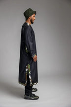 BLACK WITH CAMO KURTA TOP