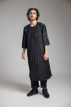 BLACK KHALID BIN WALID KURTA