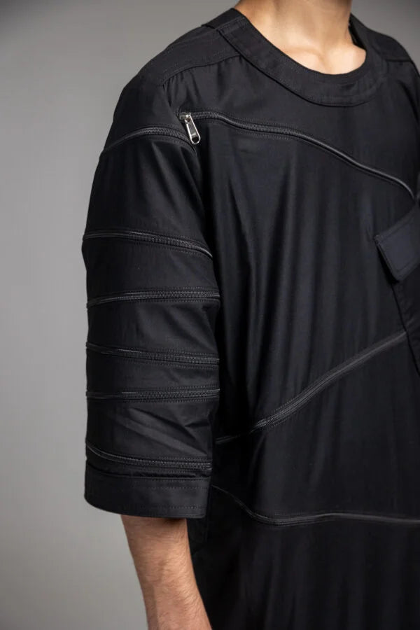 BLACK KHALID BIN WALID KURTA