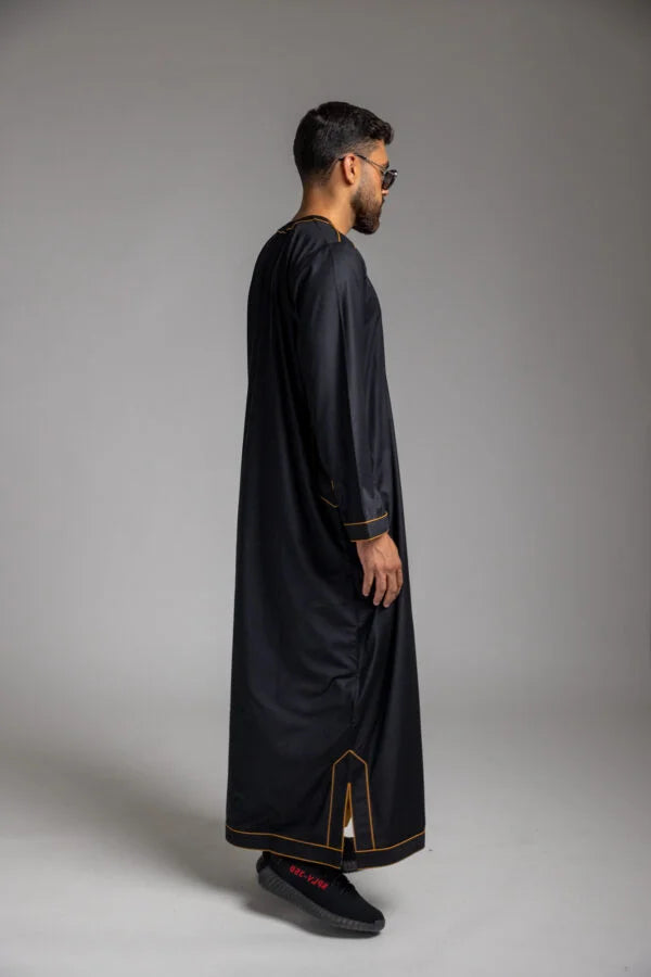 Black/ Gold Thobe