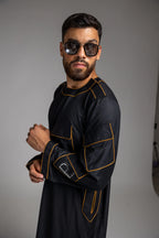 Black/ Gold Thobe