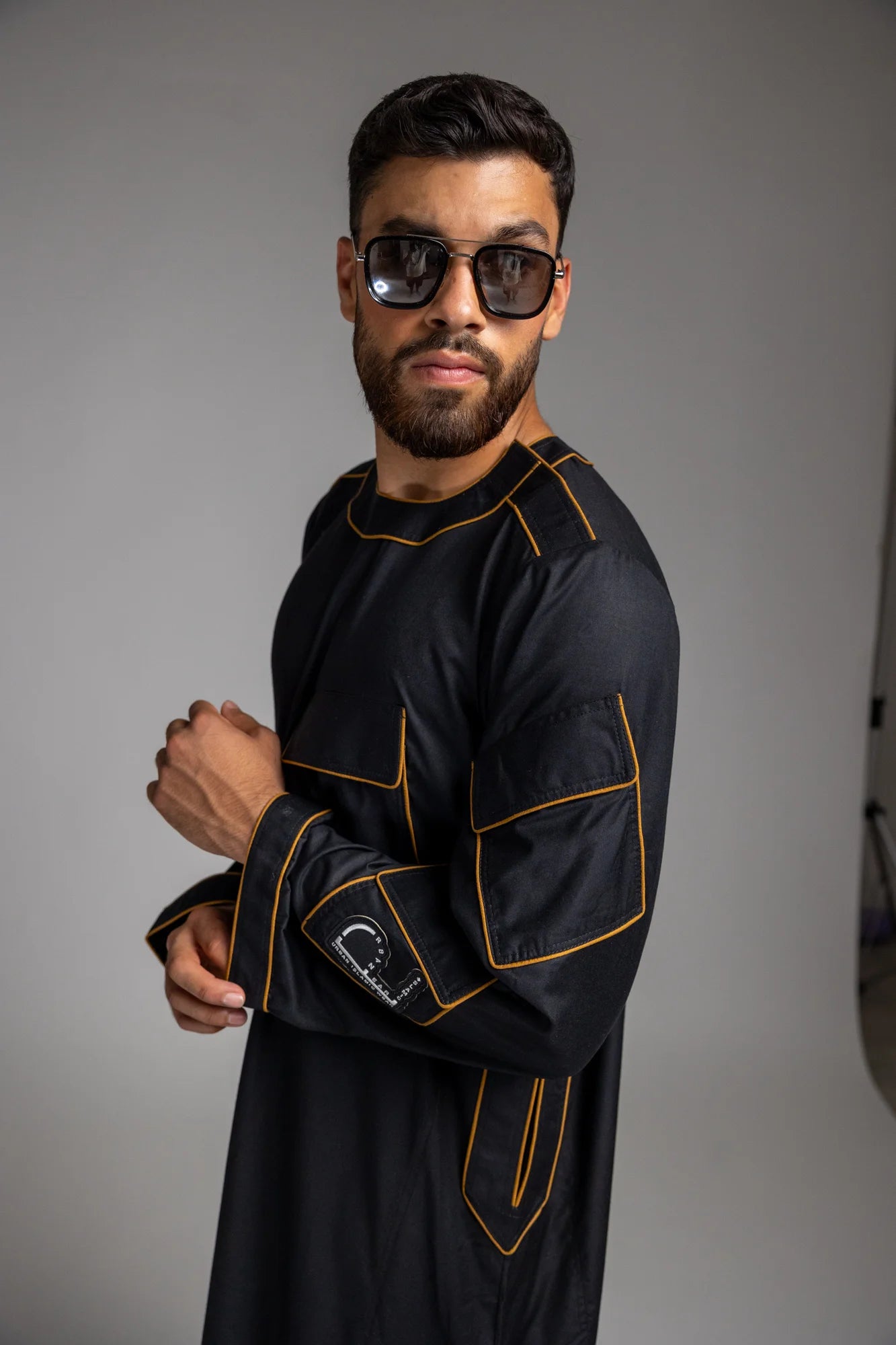 Black/ Gold Thobe
