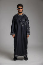 Black/ White Thobe